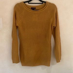Forever 21 long gold sweater -NWT